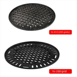 Korean Meat Triple Plate Charcoal Barbecue Grill Circular Beehive Non-stick Coated Sten 295 330 Carbon Plate for BBQ Outdoor