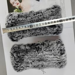2026 New Fashion Real Rex Rabbit Fur Gloves Women Winter Genuine Fur Mittens Girl Fingerless Gloves Wrist Warmer Elastic Fluffy