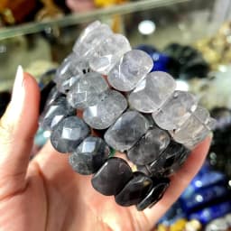 New 10X12MM Natural Stone S-shaped Amethyst Agate Tiger Eye Crystal Bracelet for Men and Women, Simple and Fashionable Jewelry