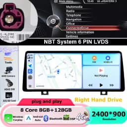 Android 16 RHD For BMW 3/4 series F30 F31 F32 F33 F34 F36 2013-2019 Android Auto Carplay Car Multimedia Car Radio WIFI DSP GPS
