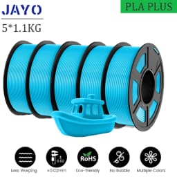 JAYO PLA Plus 3D Printer Filament 5 Rolls Filament PLA PLUS 23 Colors 1.75mm FDM 3D Printer Materials Support Free Combination
