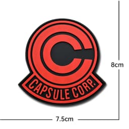 CAPSULE CORP Patches embroidery PVC luminous rubber Creative Fun Tactics Badge Hook Armband Stick on Jacket Backpack