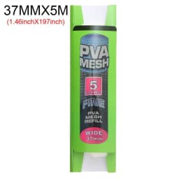 5M PVA Diameter 25/37/44mm Water dissolving Mesh Fishing Water soluble mesh Carp Coarse Fishing Lure bag Fishing Accessories