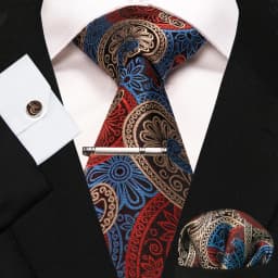 8cm Silk Mens Ties Green Black Ties Plaid Stripe Necktie Pocket Square Cufflinks Tie Clips Set Men's Wedding Business Party Tie