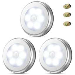 Night Light With PIR Motion Sensor LED Battery Lamp Strong Magnetic For Bedroom Bedside Kitchen Cabinet Lighting