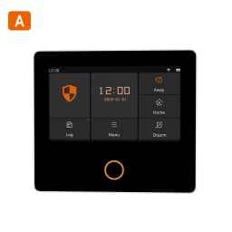 Staniot WiFi SecPanel 5 Wireless Home Alarm System Tuya Smart 4.3" Touch Screen Security Kit Built-in Siren APP Remote Control
