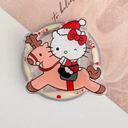 Sanrio Hello Kitty Rotate For Magsafe Magnetic Phone Grip Tok Griptok Stand For iPhone Foldable Wireless Charging Case Holder