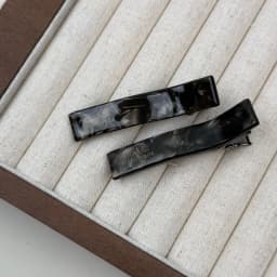 Korean simple acetic acid semi-tie one-word clips bangs hairpin women's forehead hairpins 2024 new niche duck bill clip
