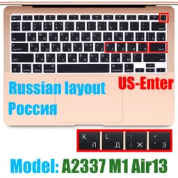For Macbook Air13 M1 Chip Keyboard Cover Laptop Silicone Protective Film For Macbook A2337 13.3Air Keyboard Cases Release 2020