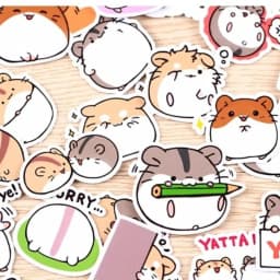 40pcs Creative Cute Self-made Hamster Stickers / Scrapbooking Stickers /decorative Sticker /DIY Craft Photo Albums