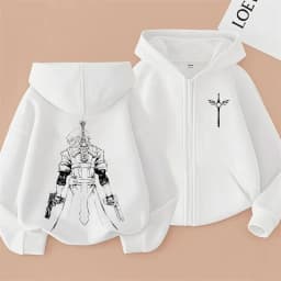 Game Devil May Cry Dante Graphic Zipper Hoodie Men Women Clothing Gothic Casual Oversized Zip Up Jacket Sweatshirt Streetwear