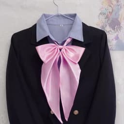 Preppy Chic Solid Color JK Uniform Bowties Women Red Butterfly Oversized Swallowtail Bowknot College Girls Collar Fashion Cravat
