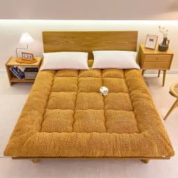 Winter Padded Lambswool Mattress Plus Velvet Dormitory Home Soft Pad Single and Double Warm Pad Quilt.