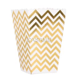 6pcs Rose Gold Pink Stiff Paper Mini Party Popcorn Boxes Pop Corn Candy/ Sanck Favor Bags Wedding Birthday Movie Party Tableware