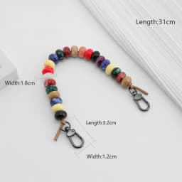 Colored Beading Bag Handle For Longchamp Mini Pearl Chain Bag Strap Shoulder Strap Bag Decoration Bag Replacement Accessories