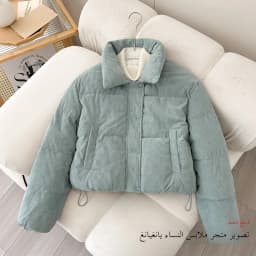 Winter Thickened Bread Style Duck down Cotton Jacket Women's Loose Fit Stand Collar Short Length Zipper Closure  Color Coat
