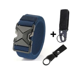New Quick Release Metal Pluggable Buckle Tactical Belt Breathable Elastic Military Belts For Men Stretch Pants Waistband Hunting