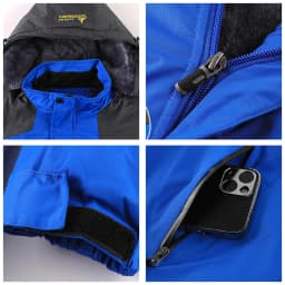 Men Outdoors Windproof Keep Warm Hiking Exercise Coat New Fashion Casual Detachable Hat Parka Winter Fleece Thicken Solid Jacket