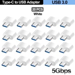 For Mobile Phone USB Female to Type C Male Adapter OTG 15.5CM Long Cable For Xiaomi Samsung S20 Huawei OTG Data Cable Converter