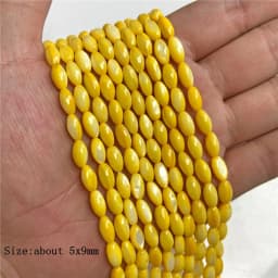 15X6mm Long Stripe Shell Beads Point Stick Mother of Pearl Shell Slice Loose Beads for DIY Making Jewelry Necklace Accessories