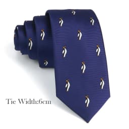 New Blue Red Printed Men's Tie Animal Anchor Air Balloon Pattern Slim Skinny Necktie Business Party Narrow Gravatas Male Tie