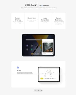 Poco Pad X1 Global Edition 11.2'' 144Hz 3.2K Snapdragon 7 Display + Third Generation Octa Core Processor 45W 8850Mah