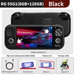 Anbernic RG 55G1 Retro Handheld Game Console 5.5" IPS Android 6000mAh 3D Hall Joystick Trigger AI WiFi RG55G1 Video Games Player