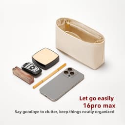 Bag Organizer Insert For Mini Herbag Inner Bag Nylon Lining Reconstruction Storage Bag Support Bag Insert Bag Accessories