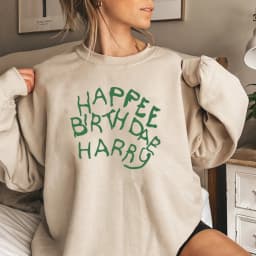 2026 retro Happee Birthdae Harry Sweatshirt Magic Wizard Sweater Wizard School Hoodie Unisex Long Sleeves Crewneck Sweatshirts
