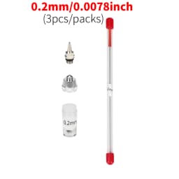 0.2/0.3/0.5mm Airbrush Nozzle Needle Replacement for Airbrushes Spray Gun Model Spraying Paint Maintenance Accessories