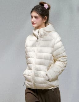Lightweight Puffer Jacket Women Slim Fit Quilted Thin Winter Coat Hooded Casual Warm Inner Down Outerwear Cotton Parkas куртка