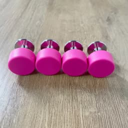 Rose Red Plastic Lock with Steel Pin PVC Cap Magnet Key Pink Magnetic Lock for Restraint Belt Patient Safety Hospital Transport