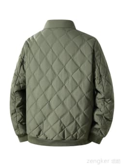 Plus Size Men's Winter Padded Jackets - Thick Quilted Baseball Collar Coats Warm Cotton-padded Outerwear for Fall & Winter