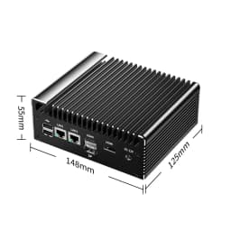 Intel N150 N100 Fanless Mini PC 2x2.5G LAN 2*COM NVMe DDR4 Industrial Mini Computer Firewall Router Home Server PfSense OPNsense