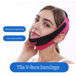 1Pcs Elastic Face Slimming Bandage V Line Face Shaper Women Chin Cheek Lift Up Belt Facial Massage Strap Face Skin Care Beauty T