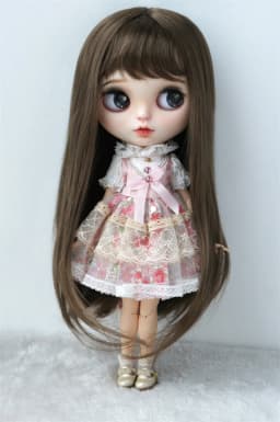 Jusuns JD371 9-10inch 10-11inch Soft Synthetic Mohair Doll Wig Full Bangs Miranda BJD Hair OG Blythes Meadow Doll Accessories