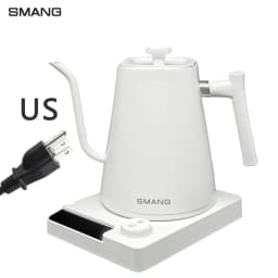 SMANG 1200W Gooseneck Electric Kettle 1L Temperature Control Coffee Kettle Pour Over Coffee Kettle Rapid Heating Kettle