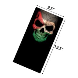Skull Pattern Seamless Breathable Neck Warmer Gaiter Men Cycling Bandana Women Running Hiking Tube Scarf Sunshield Face Mask