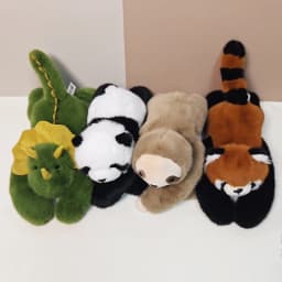 30/65cm Cute Long Arm Stuffed Animal Arm Weighted Soft Plush Pillow Raccoon Koala Bear Sloth Dinosaur Gift for Boys and Girls