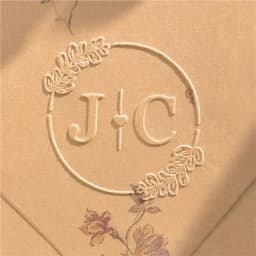 Customize Embossing Stamp Wedding Monogram Embosser Stamp, Personalized 2 Initials Embosser Stamp, Wedding Gift, Hand Held Embos
