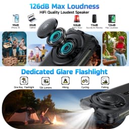 Ulefone RugKing 4G Rugged Phone Android 15 Up to 16GB+256GB AI Smartphone 9600mAh Waterproof 5.99" 50MP NFC Global Version 126dB