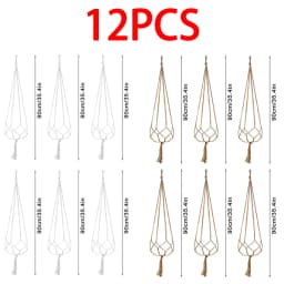 Hanging Plant Pot Hanging Basket Vases with Hook Creative Macrame Suspension Plant Planters for Hanging Flower Pot Net