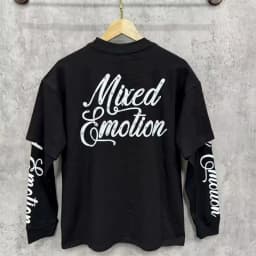Mixed Emotion Angel Print Splicing Long Sleeves T Shirt Men Women Classic Letters Logo Rhinestone T-Shirts Long Sleeve