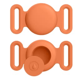 Soft Silicone Case With Keychain For Apple Airtag Dog Cat Collar Anti-Scratch Protective Cover For Air tag Luggage Backpacks