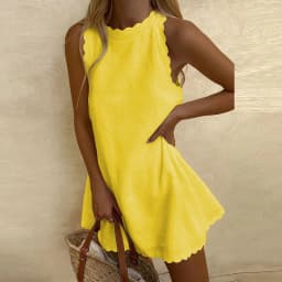 Women Summer Dress Loose Solid Sleeveless Party Mini Dresses For Women Elegant Loose Beach Party Female Dress Vestidos 2026