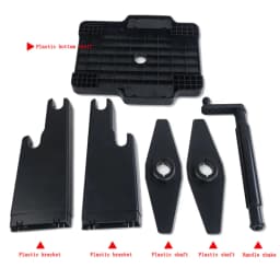 Large Roll Label Holder Manual Winding Bracket Universal Manual Crank Label Rewinder Printer External Barcode Paper Holder