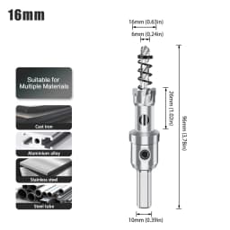 1pc 12-160mm TCT Carbide Hole Saw Drill Bit Hole Saw Cutter For Stainless Steel Metal Alloy Drilling