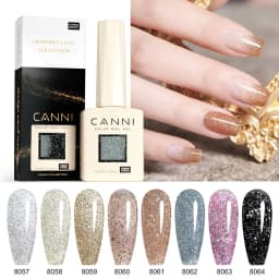 CANNI Cat Eye Gel Nail Polish and Glitter Gel 9ml HEMA TPO FREE High Gloss Quality Soak Off UV Gel Art Manicure Salon DIY Home
