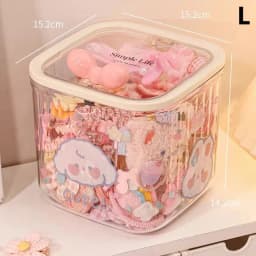 Clear Accessories Organizer Box Multifunctional Storage Box For Hair Ties Jewelry Bathroom Desktop With Storage Organizer