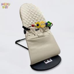 3-height Adjust Baby Rocking Chair Foldable Swing Chair for Newborn 0-12 Months Adjustable Baby Bouncer Rocking Chair with Toys